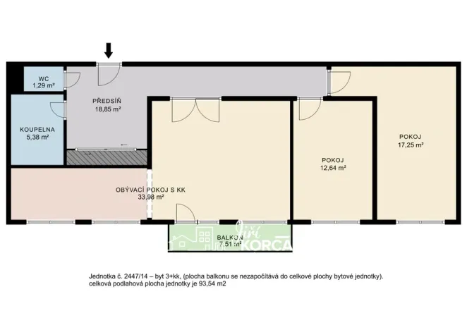 Prodej bytu 3+kk, Blansko, Hybešova, 93 m2