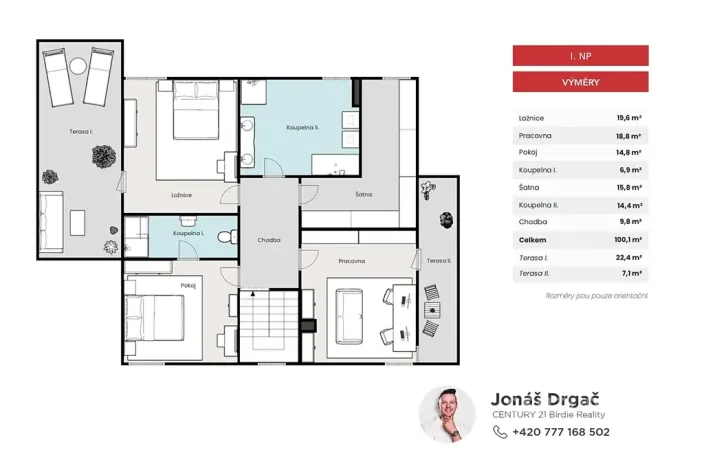 Pronájem rodinného domu, Bašť, Břežanská, 246 m2