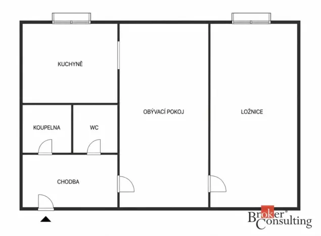 Prodej bytu 2+1, Aš, Kamenná, 52 m2