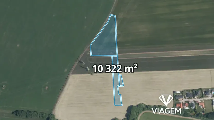 Prodej pole, 5915 m², Veleň