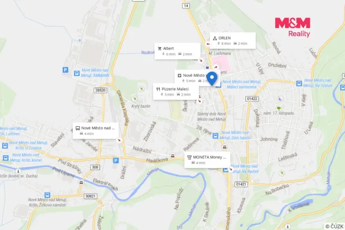 Pronájem bytu 1+kk, Nové Město nad Metují, Družstevní, 28 m2