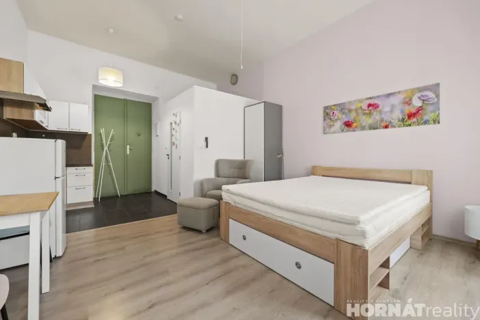 Pronájem bytu 1+kk, Praha - Smíchov, Nádražní, 28 m2