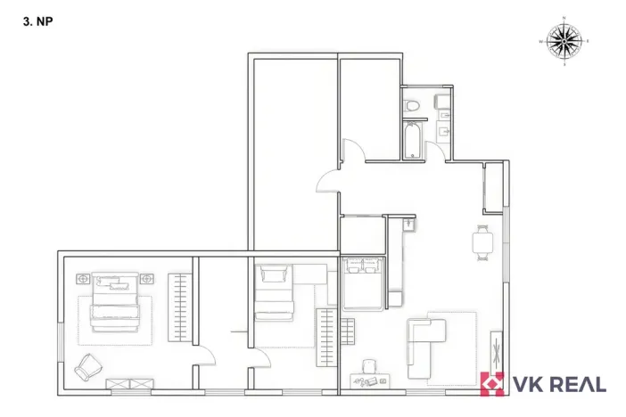 Prodej činžovního domu, Praha - Horní Počernice, Rožnovská, 577 m2