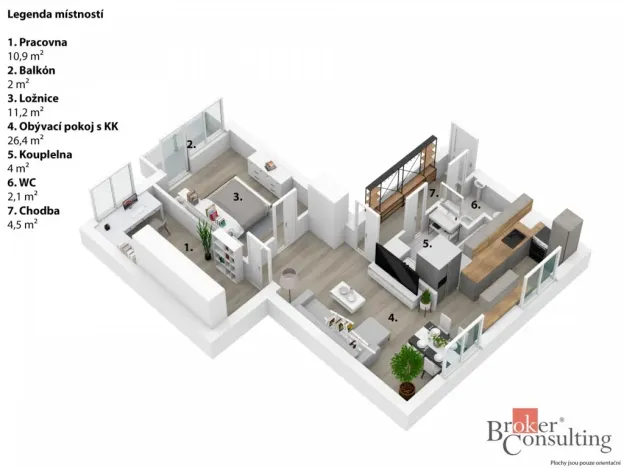 Pronájem bytu 3+kk, Týniště nad Orlicí, Čs. armády, 65 m2