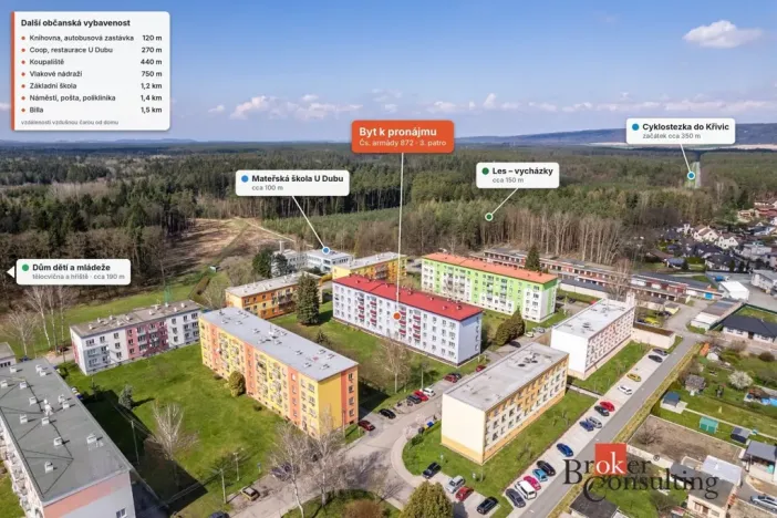 Pronájem bytu 3+kk, Týniště nad Orlicí, Čs. armády, 65 m2