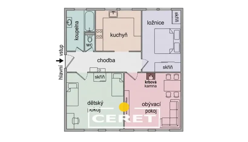 Prodej bytu 3+1, Žatec, Purkyněho, 120 m2