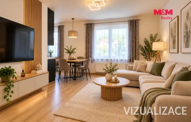 Pronájem bytu 2+kk, Vrané nad Vltavou, Nádražní, 56 m2