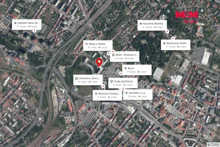 Prodej bytu 3+1, Chomutov, Bezručova, 64 m2