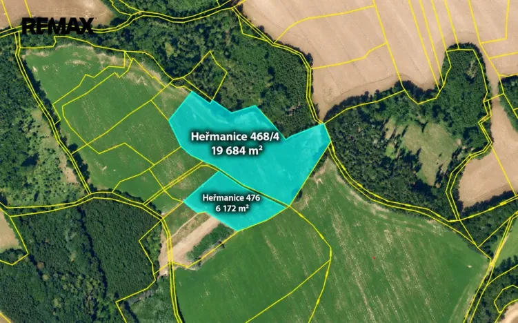 Prodej pole, Heřmanice, 29196 m2