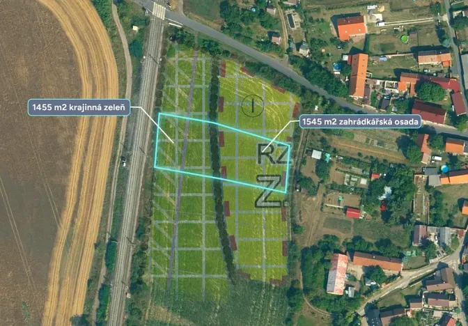 Prodej zahrady, Štětí, 3000 m2