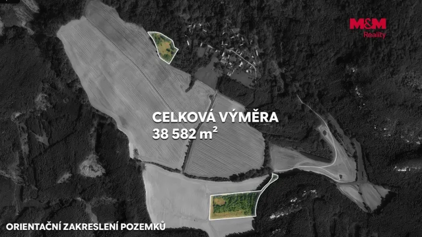 Prodej pole, Blíževedly - Hvězda, 38582 m2