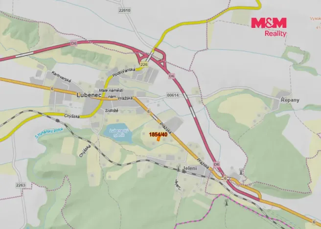 Prodej pozemku pro bydlení, Lubenec, 854 m2