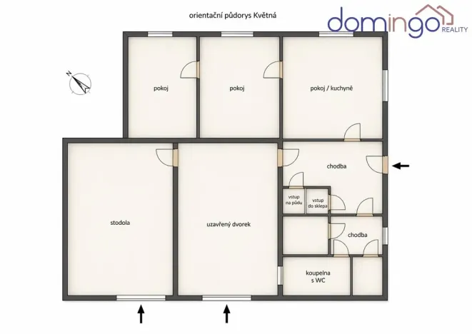 Prodej rodinného domu, Květná, 90 m2