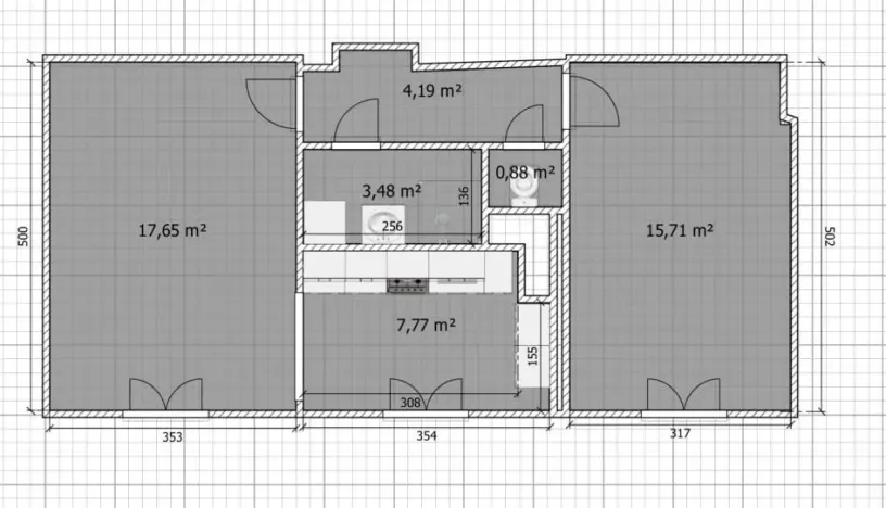Prodej bytu 2+1, Litvínov - Horní Litvínov, Vinohradská, 55 m2