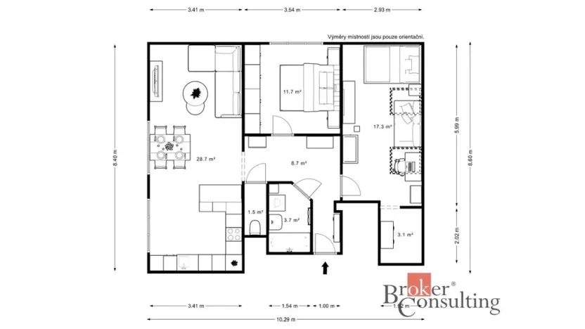 Prodej bytu 3+kk, Nová Ves, 75 m2