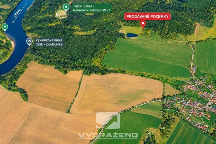 Prodej lesa, Chrášťany, 1726 m2