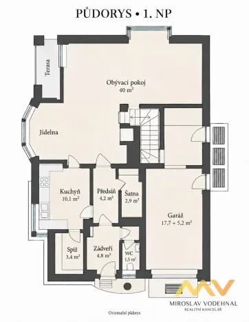 Prodej rodinného domu, Hradec Králové, Květná, 159 m2