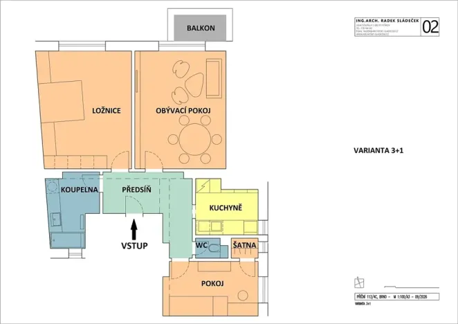 Prodej bytu 2+1, Brno, Příční, 80 m2