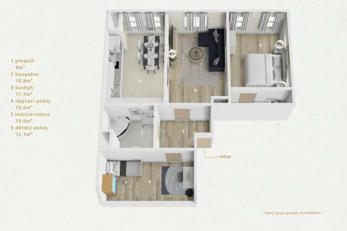 Prodej bytu 3+1, Ostrov, Nádražní, 89 m2