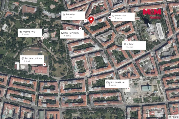 Pronájem bytu 1+1, Praha - Žižkov, Kubelíkova, 63 m2