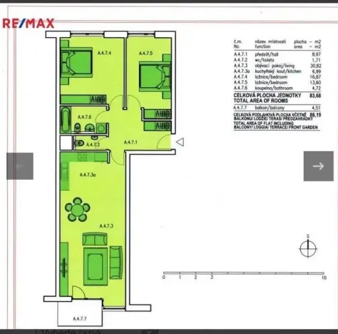 Pronájem bytu 3+kk, Praha - Stodůlky, Petržílkova, 83 m2