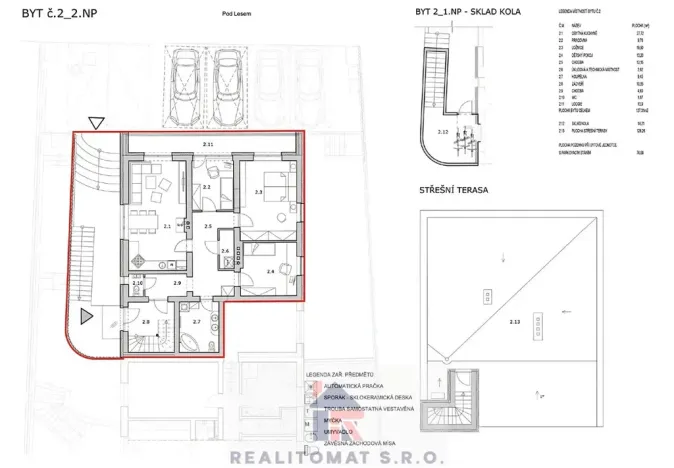 Prodej bytu 4+kk, Praha - Komořany, Pod lesem, 343 m2