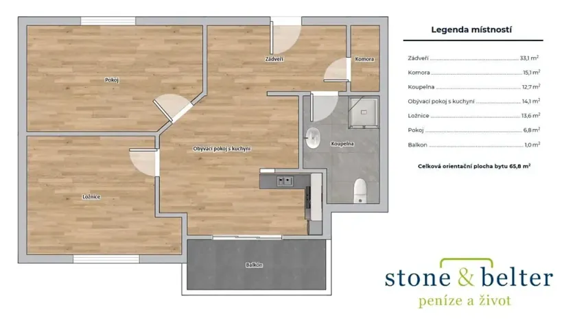 Prodej bytu 3+kk, Loučná pod Klínovcem, 66 m2