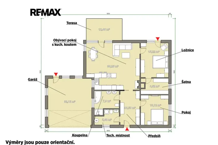 Prodej rodinného domu, Pomezí nad Ohří, 97 m2