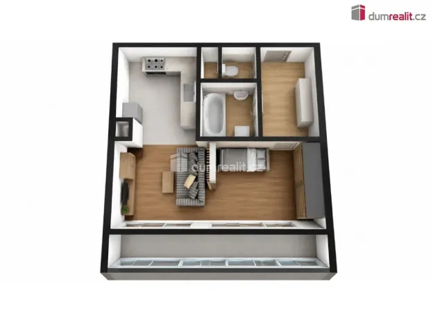 Prodej bytu 1+kk, Praha - Vokovice, Tobrucká, 39 m2