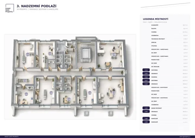 Pronájem kanceláře, Třeboň, Nová, 50 m2