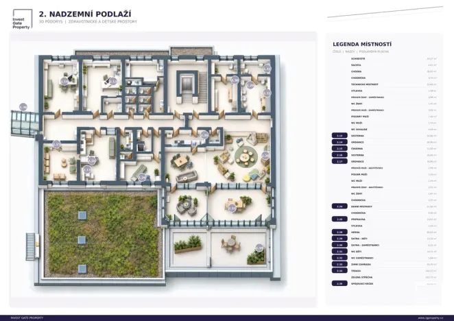 Pronájem kanceláře, Třeboň, Nová, 50 m2
