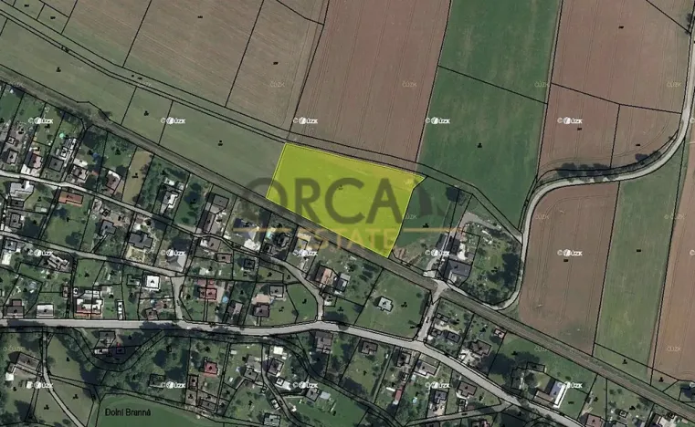 Prodej pozemku, 9362 m², Dolní Branná