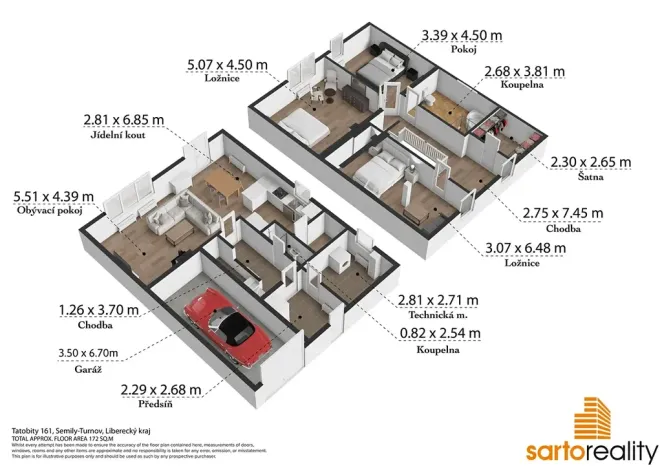 Prodej rodinného domu, Tatobity, 180 m2