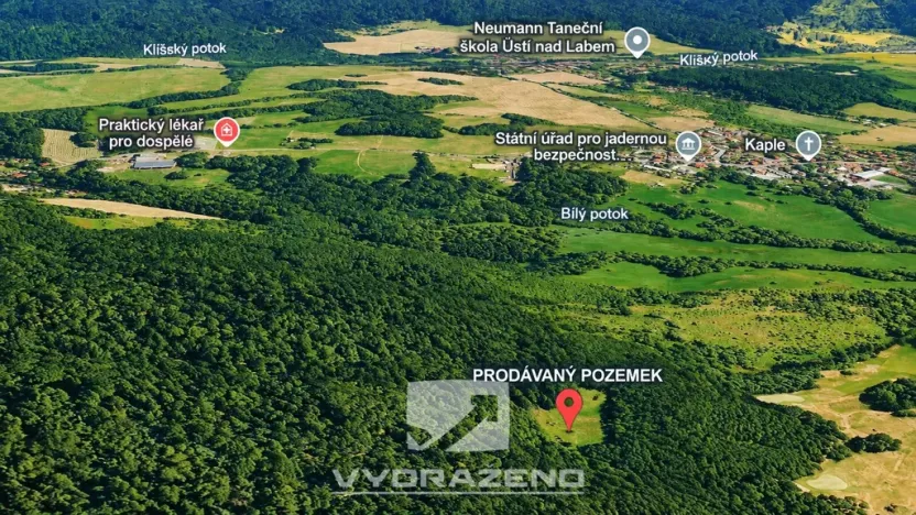 Prodej louky, Ústí nad Labem, 9862 m2