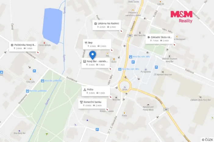 Pronájem obchodního prostoru, Nový Bor, Tržní náměstí, 108 m2