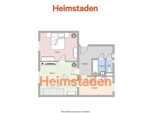 Pronájem bytu 2+1, Havířov - Město, Hlavní třída, 55 m2