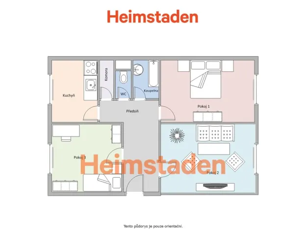 Pronájem bytu 3+1, Havířov - Město, Husova, 73 m2