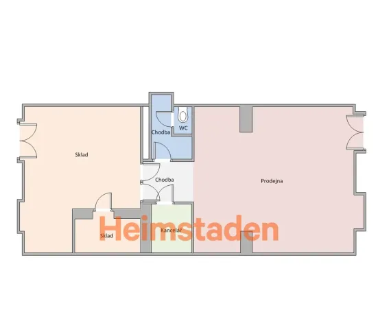 Pronájem obchodního prostoru, Havířov - Město, Hlavní třída, 81 m2