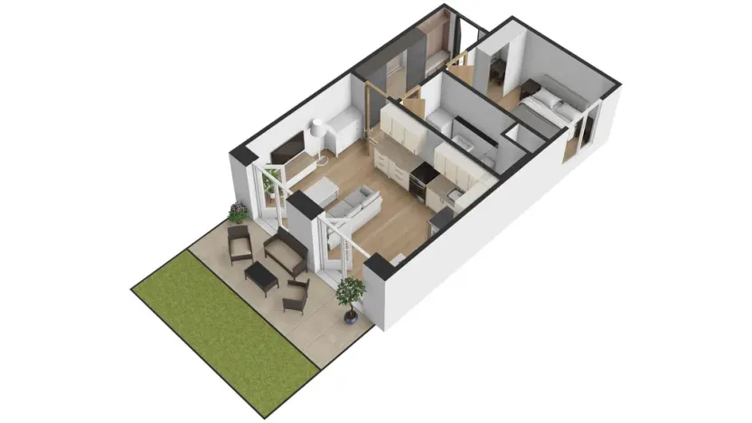 Pronájem bytu 2+kk, Praha, Haenkeho, 43 m2