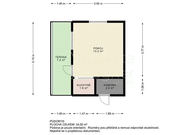 Prodej chaty, Chrudim, 16 m2