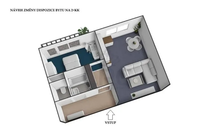 Prodej bytu 1+1, Brno - Lesná, Nejedlého, 38 m2