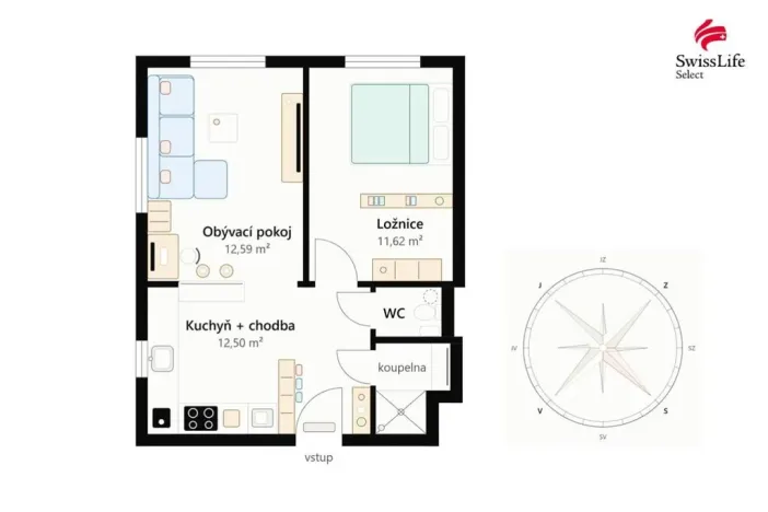 Prodej bytu 2+kk, Praha - Pitkovice, V Pitkovičkách, 42 m2
