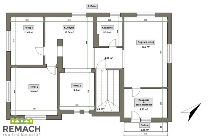 Pronájem bytu 4+kk, Hvozdná, K Větřáku, 102 m2