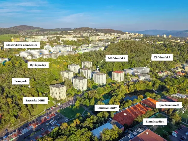 Prodej bytu 1+kk, Ústí nad Labem, Vinařská, 32 m2