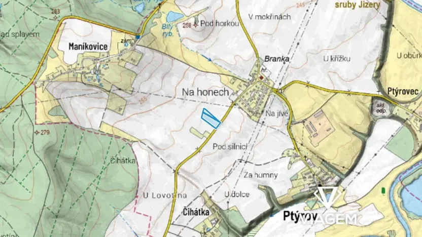 Prodej pole, Ptýrov, 7944 m2