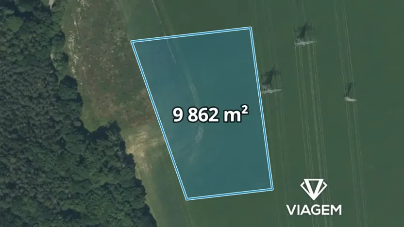 Prodej pole, 4931 m², Chrást