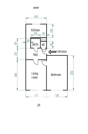 Pronájem bytu 2+1, Zlín, M. Knesla, 55 m2