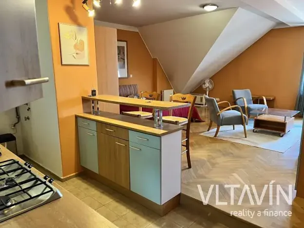 Pronájem bytu 1+kk, Praha - Vinohrady, Slezská, 45 m2