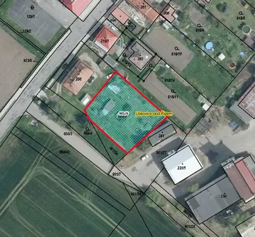Prodej komerčního pozemku, 1173 m², Libkovice pod Řípem
