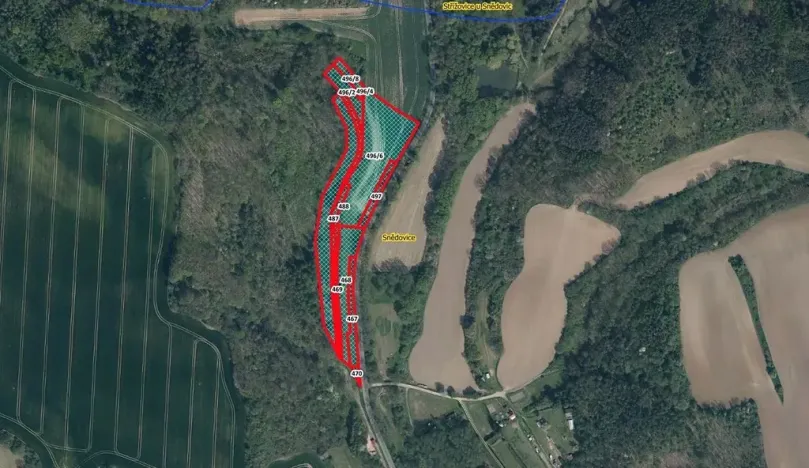 Prodej zahrady, Snědovice, 17989 m2